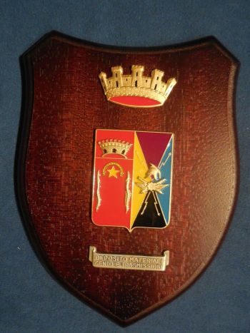 Coat of arms (crest) of the Engineer and Signal Materials Depot, Italian Army