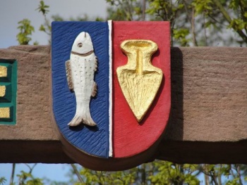 Wappen von Rust (Ortenaukreis)/Coat of arms (crest) of Rust (Ortenaukreis)