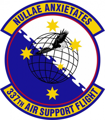 Coat of arms (crest) of the 337th Air Support Flight, US Air Force