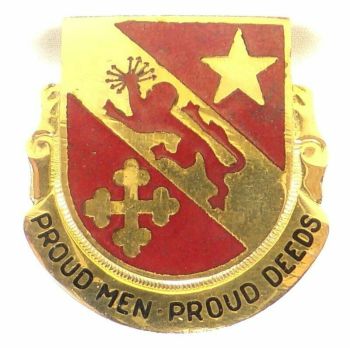 Coat of arms (crest) of 772nd Field Artillery Battalion, US Army