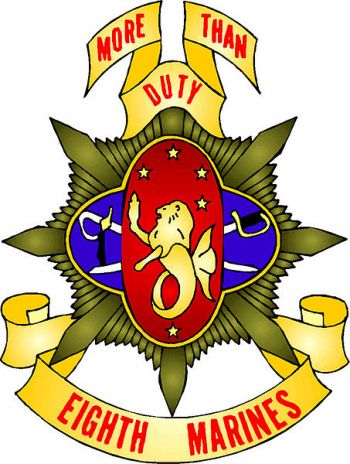 Coat of arms (crest) of the 8th Marine Regiment, USMC