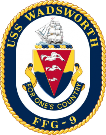 Coat of arms (crest) of the Frigate USS Wadsworth (FFG-9)