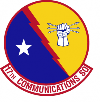 Coat of arms (crest) of the 17th Communications Squadron, US Air Force