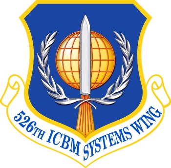 Coat of arms (crest) of the 526th Intercontinental Ballistic Missile Systems Wing, US Air Force