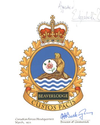 Coat of arms (crest) of the Canadian Forces Station Beaverlodge, Canada