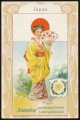 Arms, Flags and Folk Costume trade card Diamantine Japan