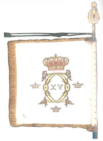 Arms of Old 1st Cavalry Regiment Royal Lifeguards on Horse, Swedish Army