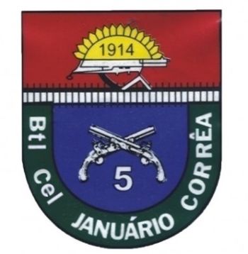 Coat of arms (crest) of 5th Military Police Battalion Colonel Januario Corrêa, Rio Grande do Sul