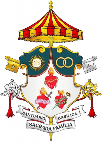 Arms (crest) of Basilica Shrine of the Holy Family, Goiânia