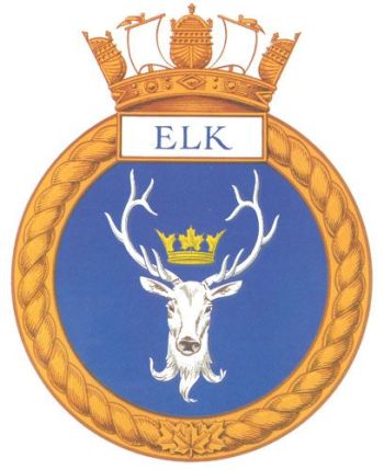 Coat of arms (crest) of the HMCS Elk, Royal Canadian Navy