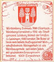 Wappen von Kleingartach/Arms (crest) of Kleingartach