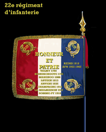 Coat of arms (crest) of 22nd Infantry Regiment, French Army