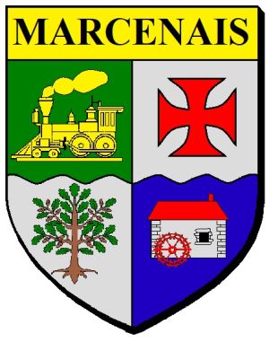 Blason de Marcenais/Coat of arms (crest) of {{PAGENAME