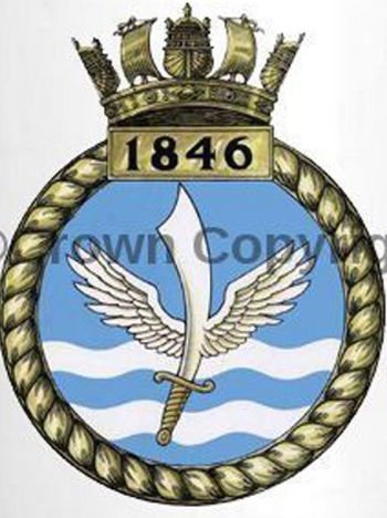 Coat of arms (crest) of the No 1846 Squadron, FAA
