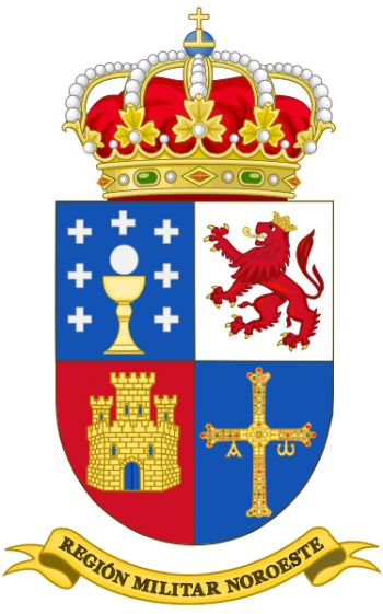 Coat of arms (crest) of Northwestern Military Region, Spanish Army