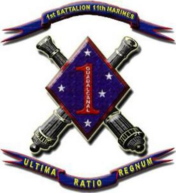 Coat of arms (crest) of the 1st Battalion, 11th Marines, USMC