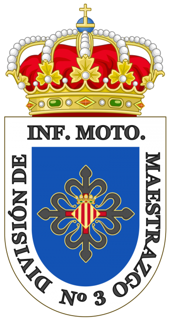 Coat of arms (crest) of the 3rd Motorized Infantry Division Maestrazgo, Spanish Army