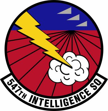 Coat of arms (crest) of the 547th Intelligence Squadron, US Air Force