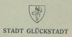 Wappen von Glückstadt / Arms of Glückstadt