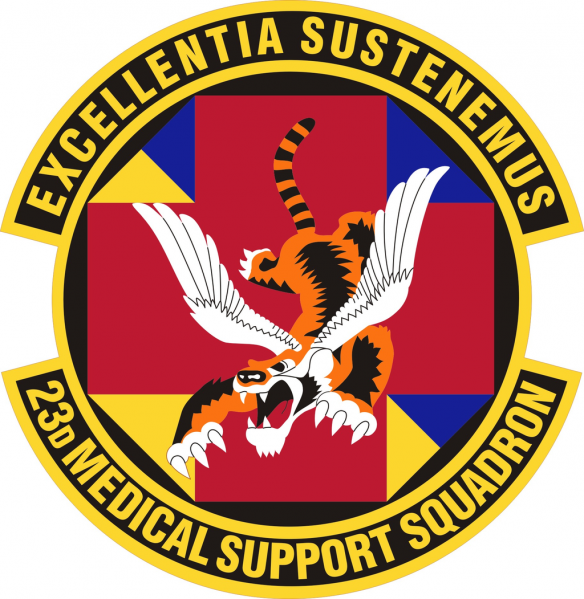 File:23rd Medical Support Squadron, US Air Force.png