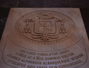Arms (crest) of Juan Alfonso Albuquerque Berión