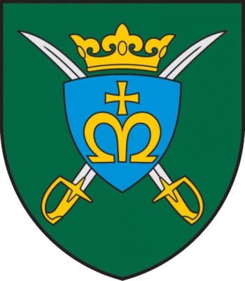 Coat of arms (crest) of the Lithuanian King Mindaugas Hussar Battalion, Lithuanian Army