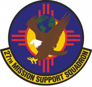 Coat of arms (crest) of the 27th Mission Support Squadron, US Air Force