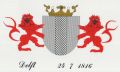 Wapen van Delft/Coat of arms (crest) of Delft