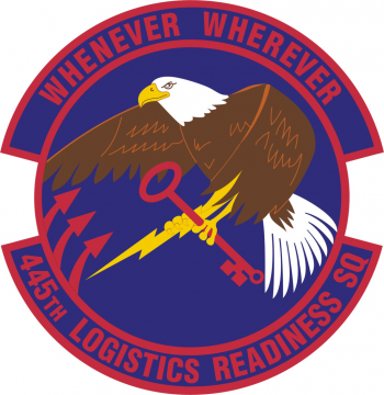 Coat of arms (crest) of the 445th Logistics Readiness Squadron, US Air Force