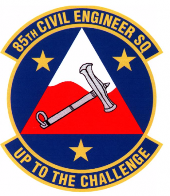 Coat of arms (crest) of the 85th Civil Engineer Squadron, US Air Force