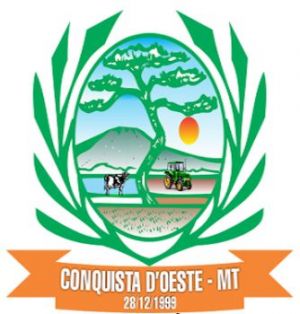 Brasão de Conquista d'Oeste/Arms (crest) of Conquista d'Oeste