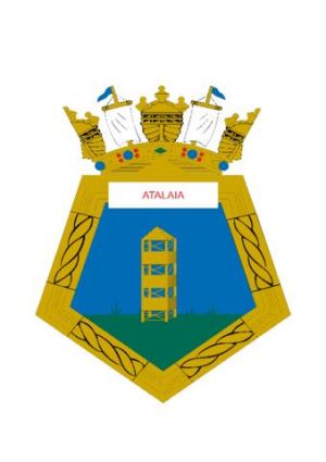 Coat of arms (crest) of the Minesweeper Atalaia, Brazilian Navy