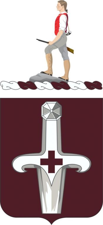Coat of arms (crest) of 321st Medical Battalion, US Army