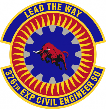 Coat of arms (crest) of the 376th Civil Engineer Squadron, US Air Force