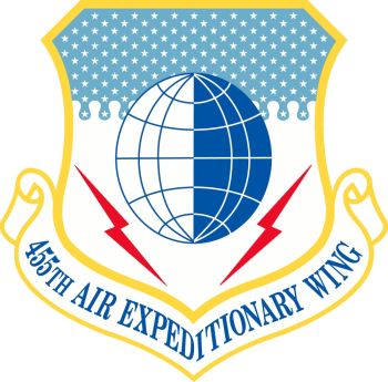 Coat of arms (crest) of the 455th Air Expeditionary Wing, US Air Force