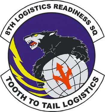 Coat of arms (crest) of the 8th Logistics Readiness Squadron, US Air Force
