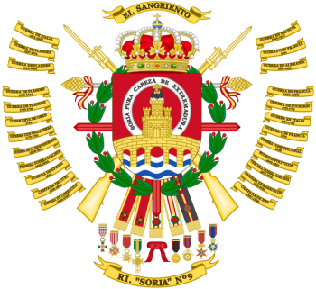 Coat of arms (crest) of the Infantry Regiment Soria No 9, Spanish Army