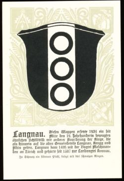 Wappen von/Blason de Langnau am Albis