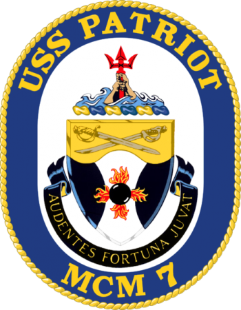 Coat of arms (crest) of Mine Countermeasures Ship USS Patriot