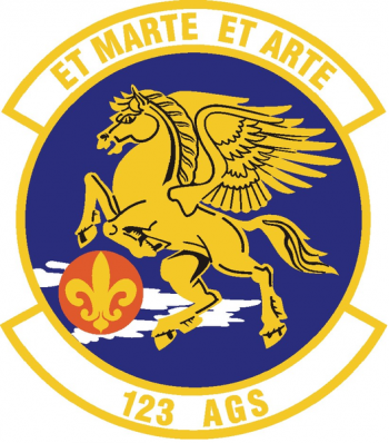 Coat of arms (crest) of the 123rd Aircraft Generation (later Aircraft Maintenance) Squadron, Kentucky Air National Guard