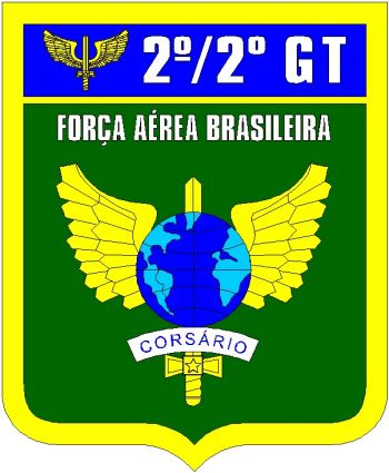 Coat of arms (crest) of the 2nd Squadron, 2nd Transport Group, Brazilian Air Force