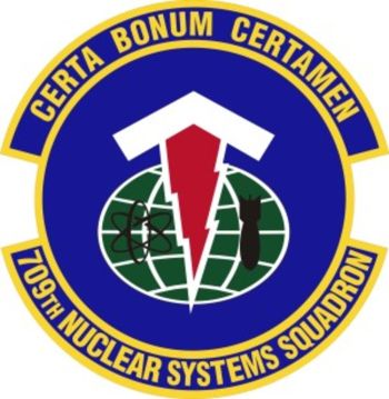 Coat of arms (crest) of the 709th Nuclear Systems Squadron, US Air Force