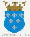 Wapen van Scherpenzeel/Coat of arms (crest) of Scherpenzeel