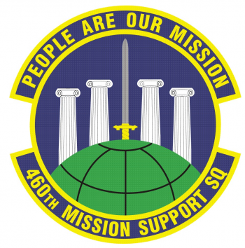 Coat of arms (crest) of the 460th Mission Support Squadron, US Air Force