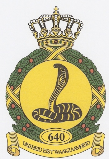Coat of arms (crest) of the 640th Squadron, Netherlands Air Force