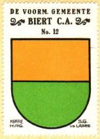 Wapen van Biert/Arms (crest) of Biert