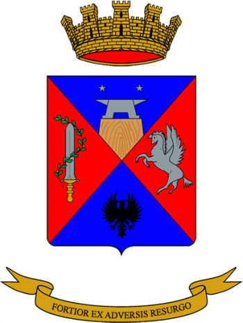 Coat of arms (crest) of the Infantry School, Italian Army