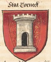 Blason de Tournai/Wapen van Doornik/Arms of TournaiThe arms around 1500
