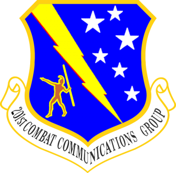 Coat of arms (crest) of the 201st Combat Communications Group, Hawaii Air National Guard