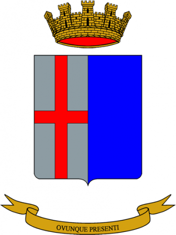 Coat of arms (crest) of the 33rd Logistics Manouvre Regiment Ambrosiano, Italian Army